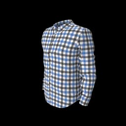 Blue & Black Check Shirt - Small