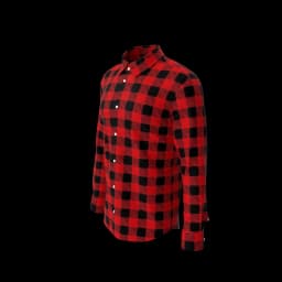 Man Plaid Shirt - Red