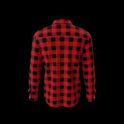 Man Plaid Shirt - Red