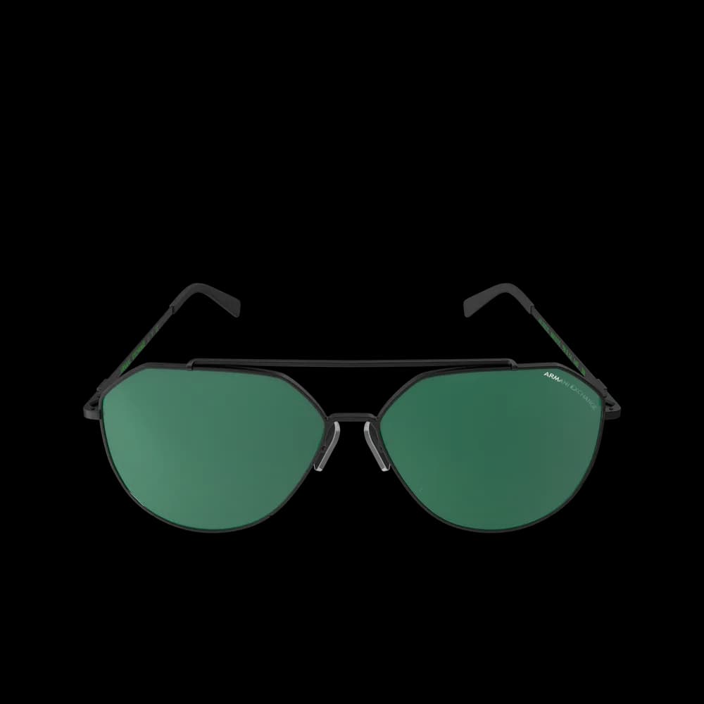 Green and Black Glasses